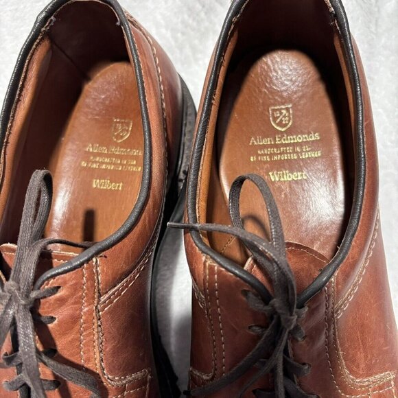 Allen Edmonds Mens Size 14 2R Brown Comfort Shoes Wilbert Oxfords 1951 45309 Dst - Picture 4 of 12